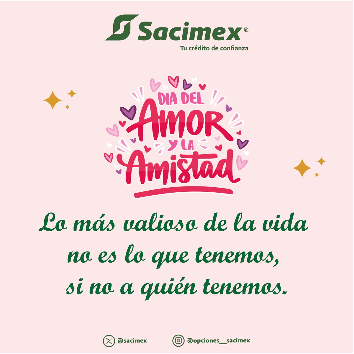 sacimex's tweet photo. Feliz día del amor y la amistad! 📷📷📷
¡Que este día esté lleno de momentos especiales junto a quienes más queremos! #DiaDelAmorYLaAmistad https://t.co/xqsUdBtORH