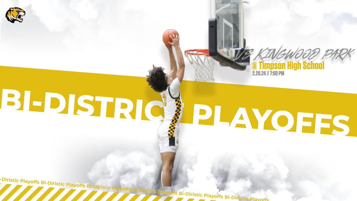 mptigerbskb's tweet photo. 🚨Bi-District Playoffs🚨
 
🆚 Kingwood Park 
📍 Timpson High School 
🗓️ 2/20/24
⏰ 7:00pm
@hoopinsider @CSmithBball @GASOMass @Tabchoops https://t.co/79xGLjeTQH