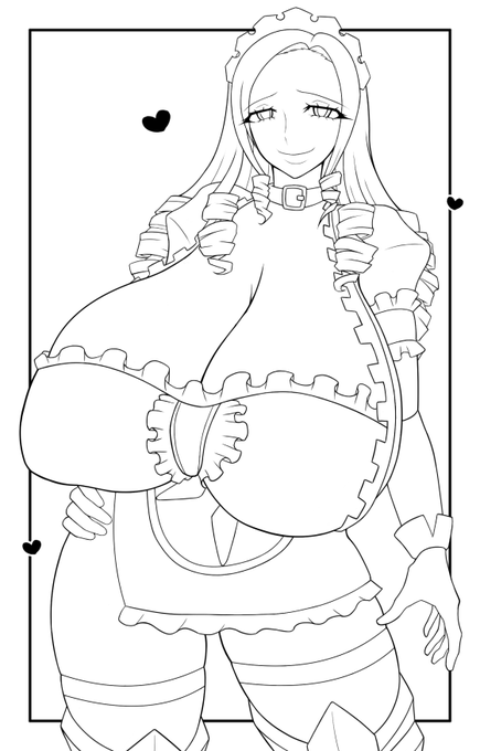 5年前くらいに初めて描いたソリュシャンを手直ししてみる。 