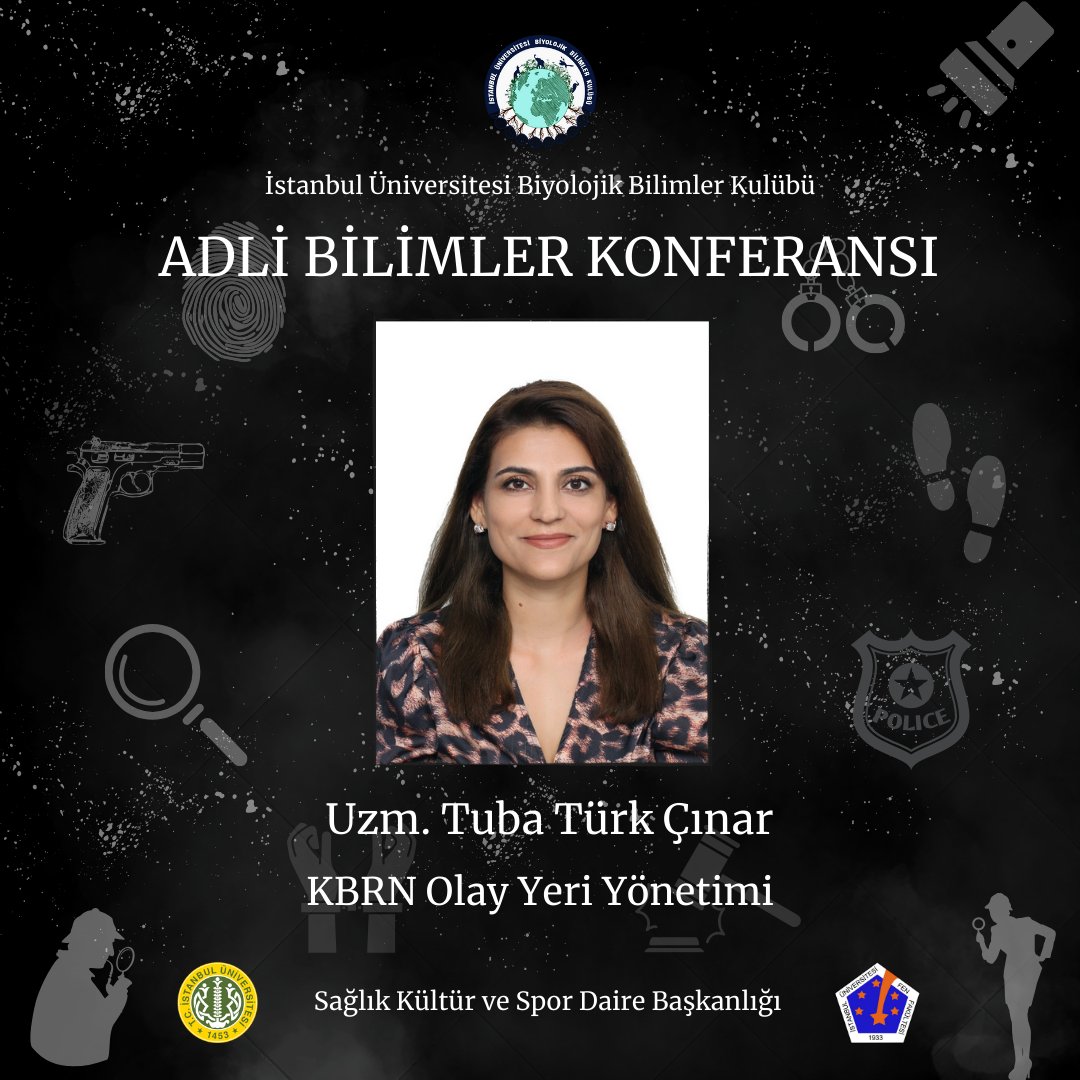 iubbk's tweet photo. 🔍 Uzm. Tuba Türk Çınar 🔍

Biyolojik Bilimler Kulübü olarak düzenlediğimiz Adli Bilimler Konferansı'nda sizlere konuklarımızı tanıtmaktan mutluluk duyuyoruz! 🌟 https://t.co/wRcarCoDu0