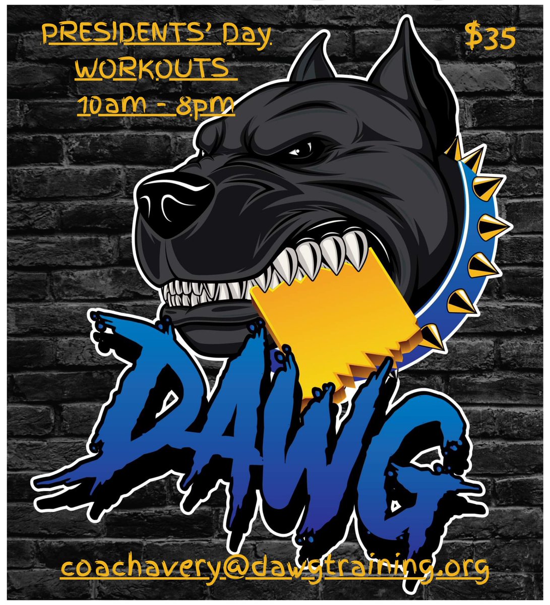 AverySr12's tweet photo. Get registered for next Monday Presidents’ Day workouts. You can dm, email, or text me for more information. Registration closes Friday evening. Saturday morning I will post the times for each age group for girls and boys. Limited spots available. 

https://t.co/9k0OnjVs38 https://t.co/GKeTMlEMKV
