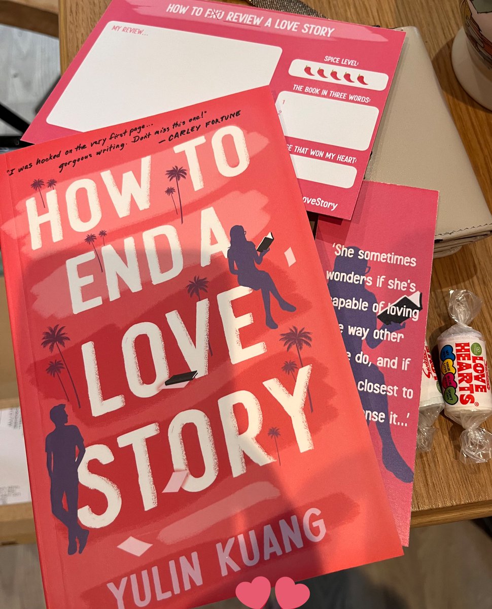 #BookMail
 What a lovely and gorgeous Valentines Day package that turned up today… #HowToEndALoveStory by #YulinKuang  thank you so much to @TallulahLyons for sending me this wonderful copy and parcel. @HodderBooks it’s out 9th April and I can say this is one book to get hold of