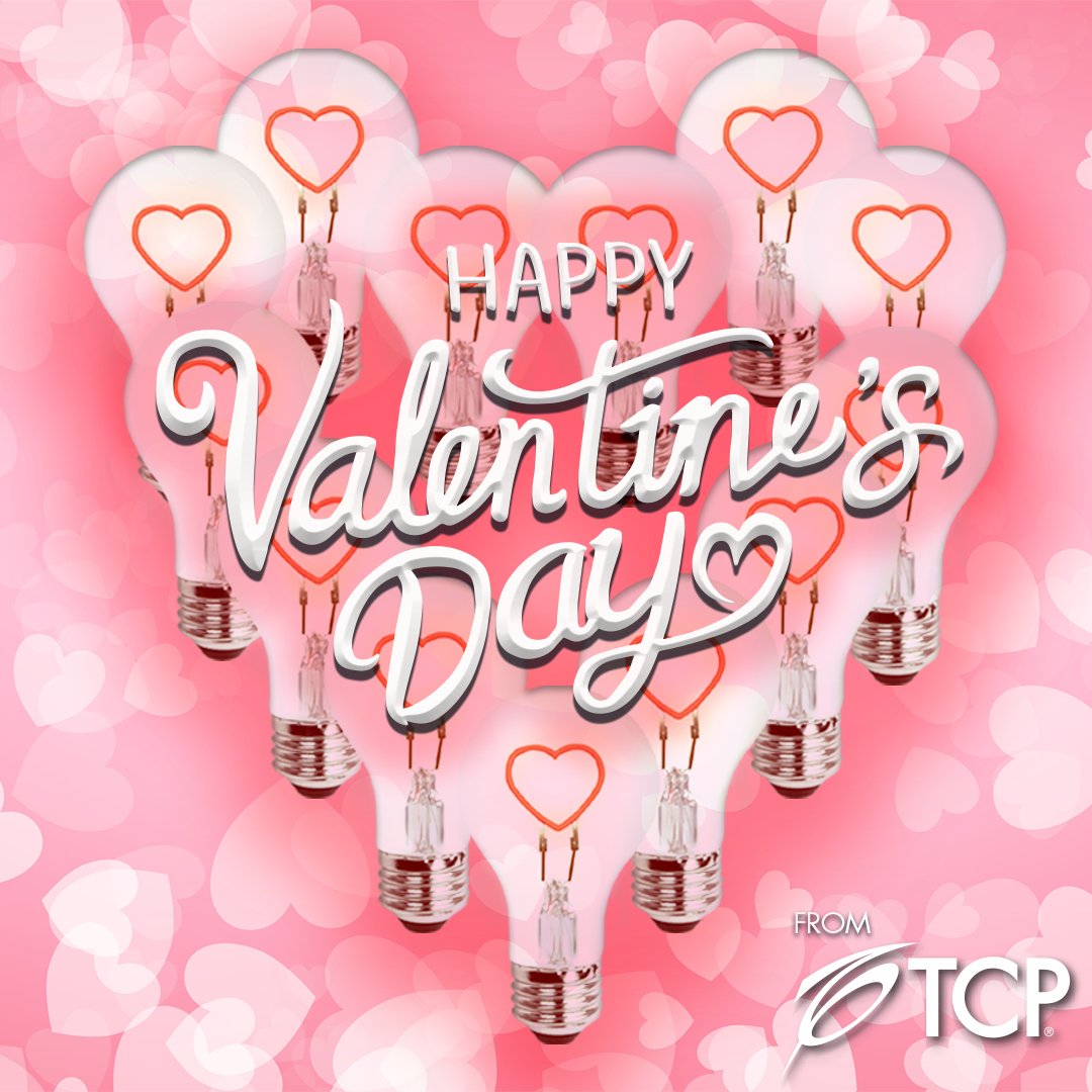 TCPLighting's tweet image. Today is for celebrating the people that light up your life. 💓 Happy Valentine&apos;s Day from the TCP Crew!