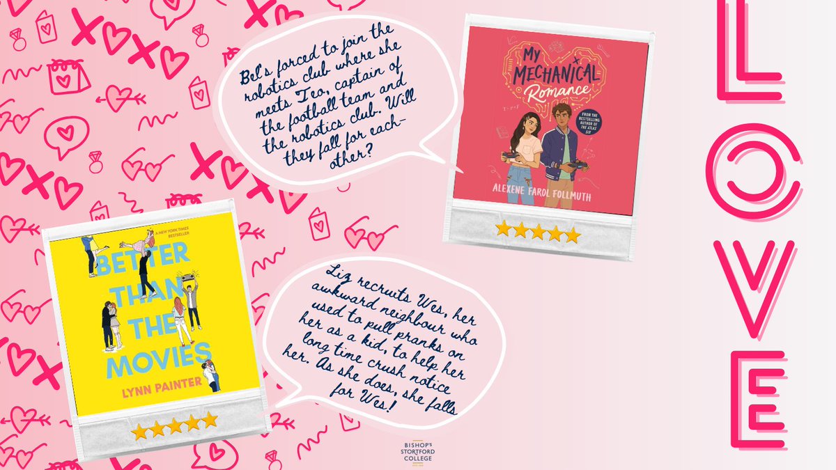 BSCLibraries's tweet photo. Happy Valentines Day from us! Here's some great YA romance reads available in the library 💕 https://t.co/5Hzsxa27vG