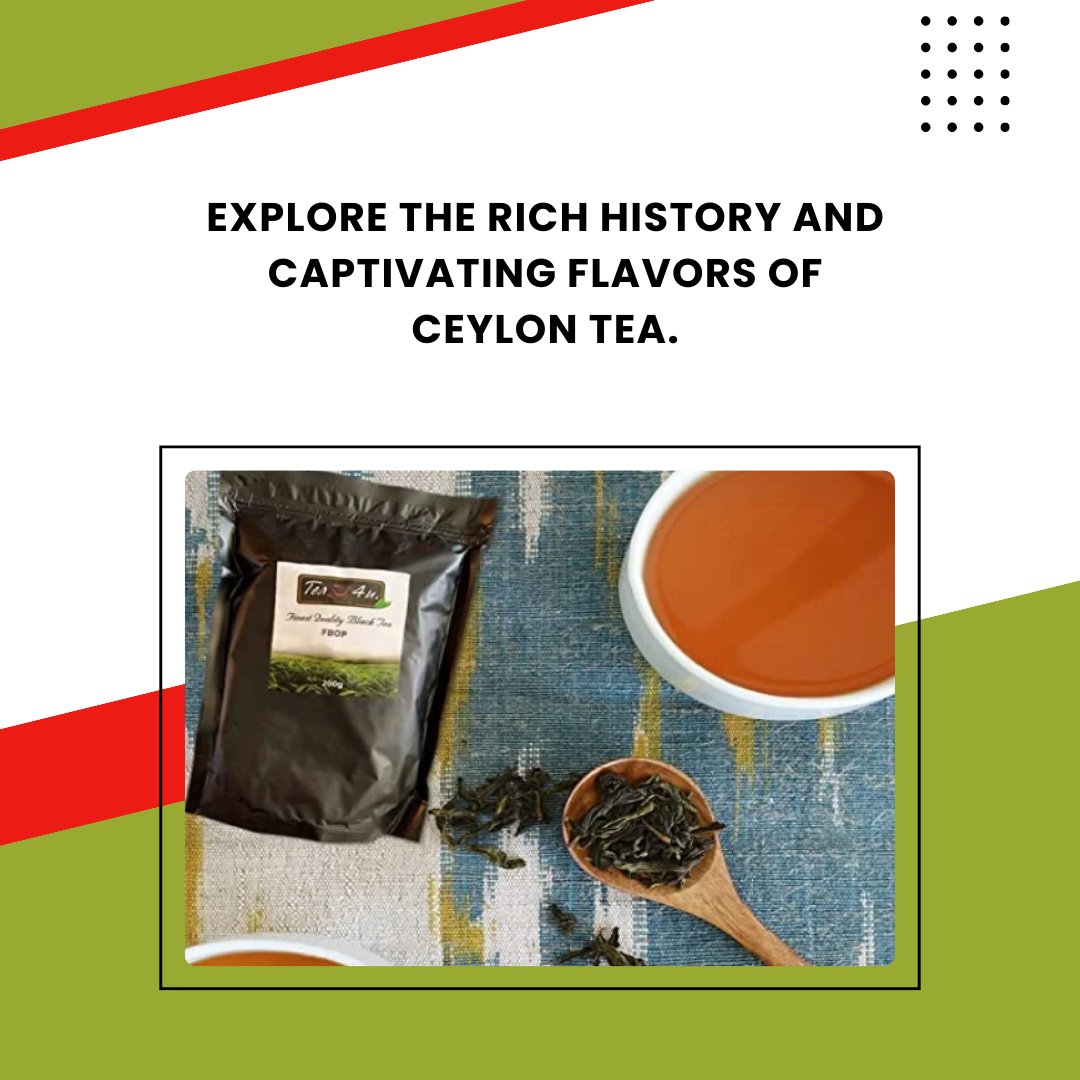 Explore the rich history and captivating flavors of Ceylon Tea.

#CeylonTea #FlavorfulJourney #TeaLovers #SriLankanDelights  #TeaCulture #RichFlavors #HandpickedTea #TeaExploration #TeaTime #FlavorsOfCeylon #TeaTasting