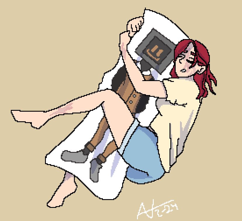 FunkyVibin's tweet photo. @MarshieMonarch Typically she has red hair, but it gets dyed every so often for the aesthetic 💅 https://t.co/M0taSmnBSc