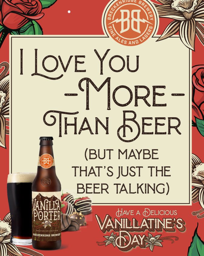Happy Vanillatine’s Day to all our Beer Lovers 💖