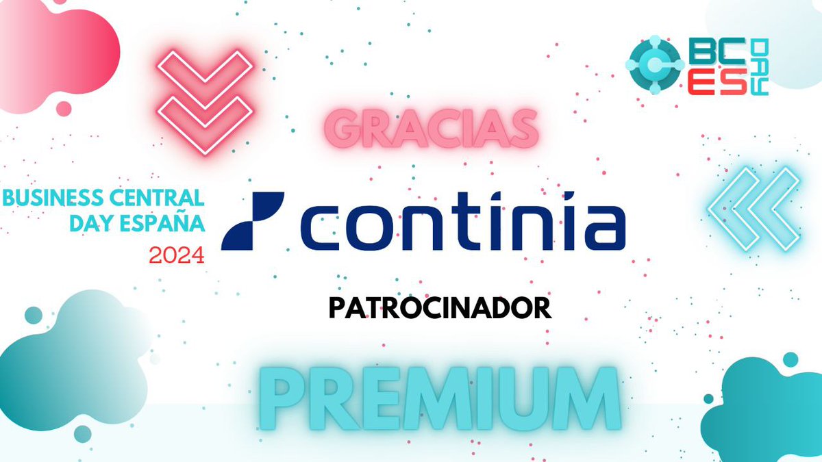 rccorella's tweet photo. Gracias a #continia por ser patrocinador Premium en este evento: https://t.co/OYIQV7H89P
@BCDayES #businessCentralDayES https://t.co/GFxWmARJEy