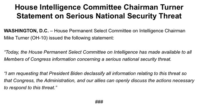 gurgavin's tweet photo. JUST IN : AMERICA IS CURRENTLY FACING AN UNIDENTIFIED “SERIOUS NATIONAL SECURITY THREAT” https://t.co/2I0Zb6cto9