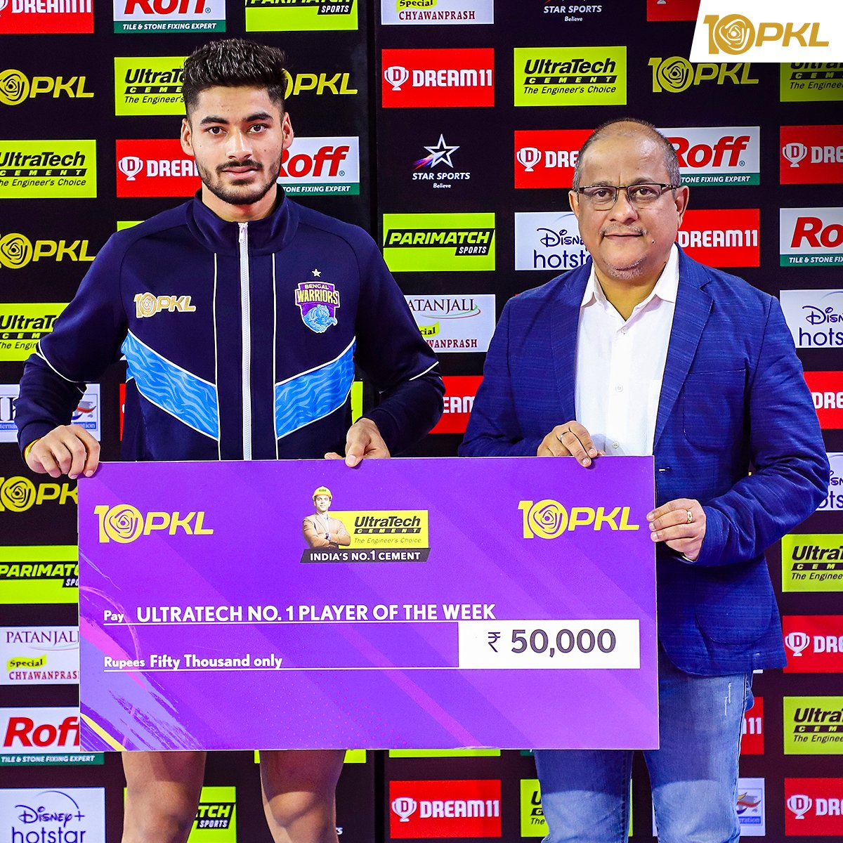 Today's heroes on the mat 💪🔥

<a href="/Dream11/">Dream11</a> Gamechangers of the Match: Ashu Malik &amp; Abinesh Nadarajan

Ultratech Player of the Week: Nitin Kumar