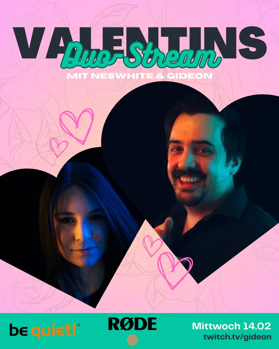 Gideon (@darigideon) on Twitter photo Da wir uns am Valentinstag ausnahmsweise mal gern haben, muss (ich meine DARF) ich heute mit <a href="/Neswht/">Nathalie | Neswhite</a> PUBG Duos spielen.
Weil mich das so sehr freut, möchte es gerne mit euch teilen und mache es daher live on Stream! (wenn ihr das lest, wahrscheinlich jetzt gerade). Da wir uns am Valentinstag ausnahmsweise mal gern haben, muss (ich meine DARF) ich heute mit <a href="/Neswht/">Nathalie | Neswhite</a> PUBG Duos spielen.
Weil mich das so sehr freut, möchte es gerne mit euch teilen und mache es daher live on Stream! (wenn ihr das lest, wahrscheinlich jetzt gerade).