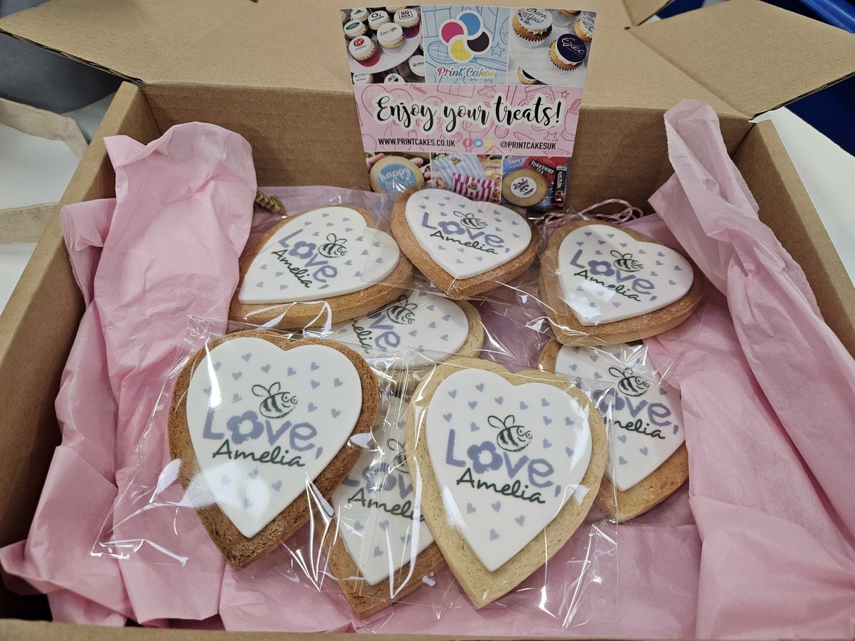 It's Valentines Day and we are feeling the love from <a href="/printcakesUK/">Print Cakes</a> who surprised us with these beautiful biscuits 💜 

They visited today and kindly donated some items from our wishlist and delivered these delicious sweet treats.  Thank you for sharing the love today