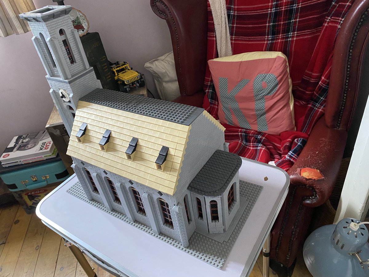 Patrick03345152's tweet photo. Just about completed on the outside my first attempt to build my own MOC church https://t.co/ePtvhJqf2K