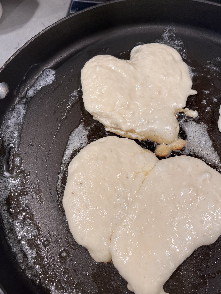 Flipping heart-shaped pancakes for my man-cubs and myself.

This. Our little tradition since 2002.

How do you flip for love?

#happyvalentines2024 #lovewins #loveheals