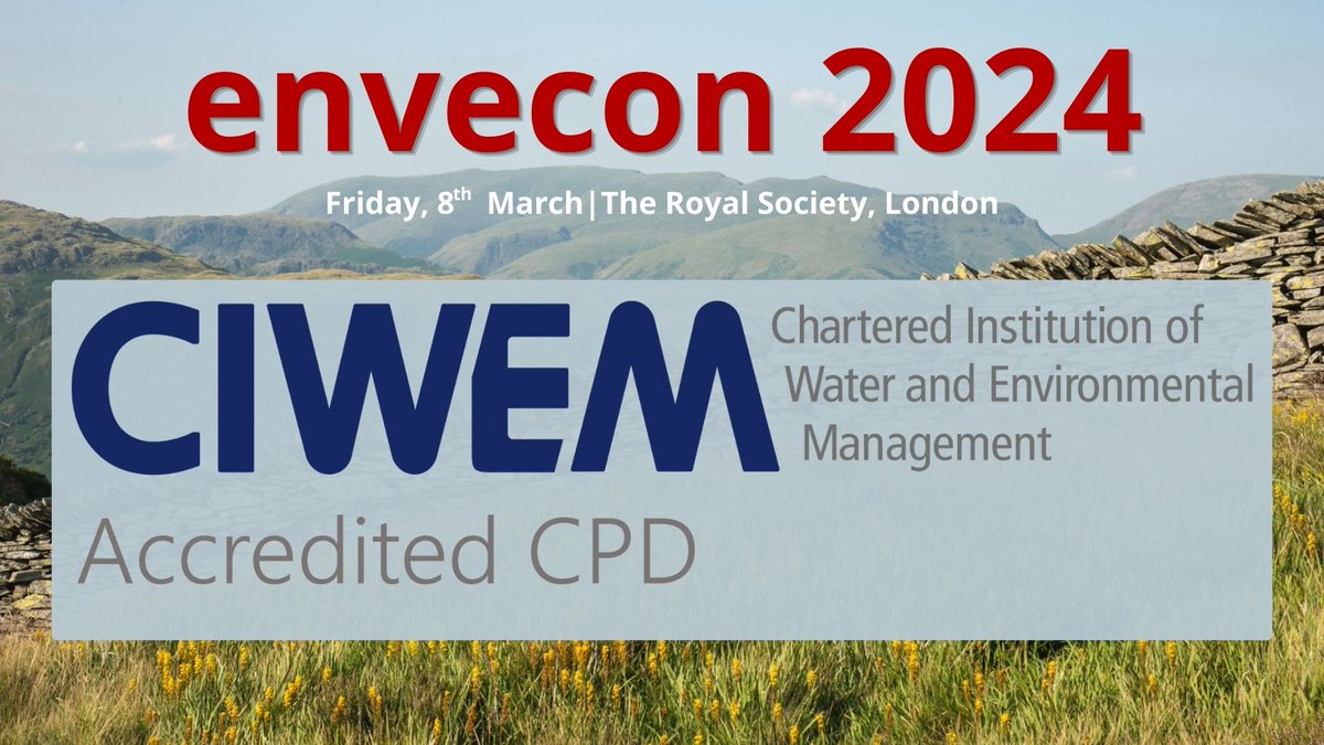 #envecon 2024 is CPD accredited by @CIWEM! Joining envecon to discuss the latest research in #environmentaleconomics will count towards your Continued Professional Development hours Tickets are selling quickly, but you can still get them here: uknee.org.uk/envecon-2024