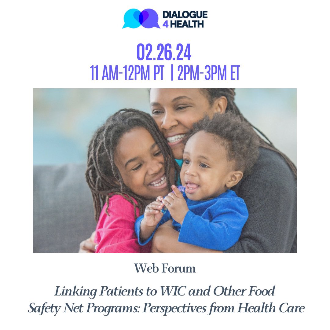 Dialogue4Health's tweet photo. On February 26th join @HarvardCHLPI  in conversation with three health care systems driving increased coordination of health care, referrals, and food safety net programs. Register here: https://t.co/W0v8qRSBjQ #FreeWebinar #Dialogue4Health https://t.co/anJIdT9voo