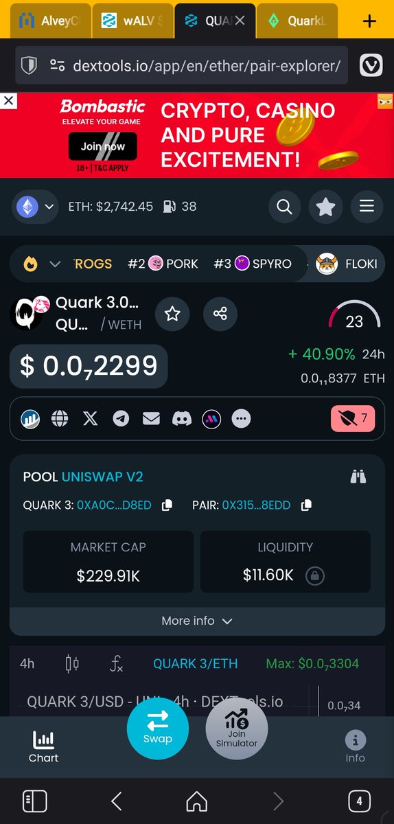 Quark Token tweet media