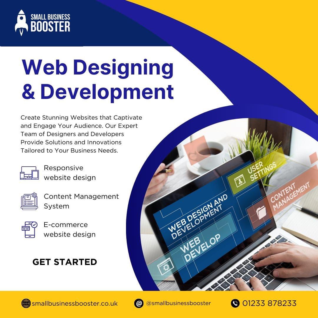 🚀 Want a sleek &amp; functional website to boost your online presence? 💻✨
SBB is your go-to web development partner. We create custom websites that attract, engage, &amp; convert customers. 
Contact us and let us bring your vision to life! 🚀
#WebDevelopment #SmallBusinessBooster