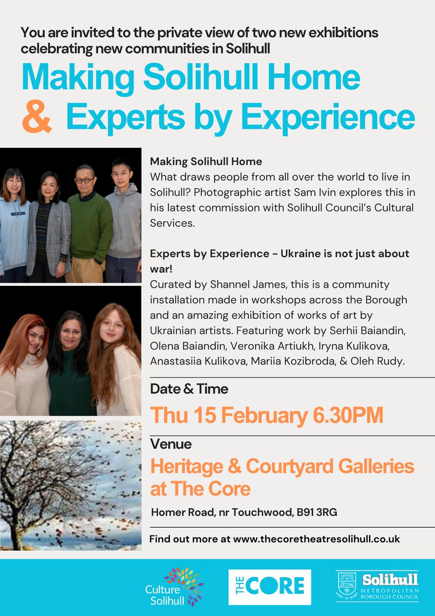 Making Solihull Home, is now on show at The Core Library Solihull, Private View tomorrow at 6:30pm. #solihull #humanmigration #HongKonger #ukraine #asylumseekers #photography