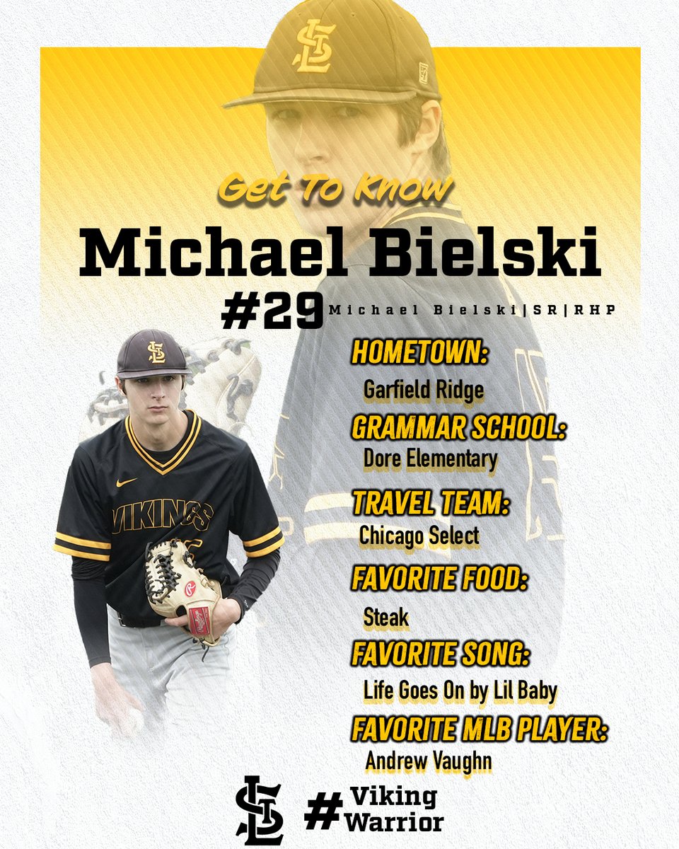 29 days until opening day! Get to know #29 Michael Bielski! #VikingWarrior