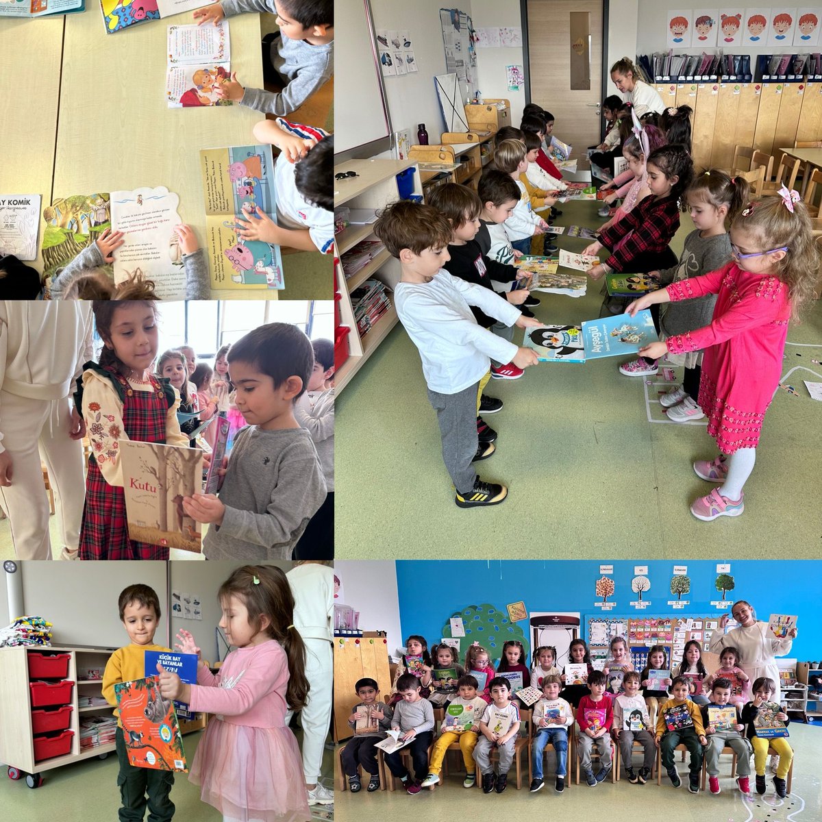 Çocukların kendi aralarında kitap değiştirerek okuma alışkanlığını teşfik etmek amacıyla,2012 yılından bu yana  tüm dünyada öğrencilerin etkinliklerle kutladığı “14 Şubat Uluslararası Kitap Değişim Günü"nde Okul Öncesi öğrencilerimiz kitaplarını sınıf arkadaşları ile değiştirdi.