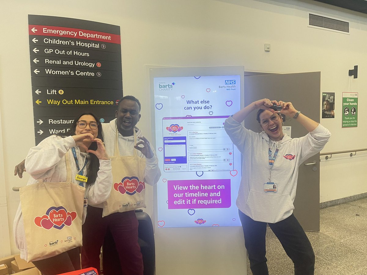 A fab launch day by the amazing #BartsHearts team - making it easier than ever to share messages of appreciation and thanks across the Trust- over 2000 hearts shared already! 🫶🏻🫶🏻👏👏@NHSBartsHealth