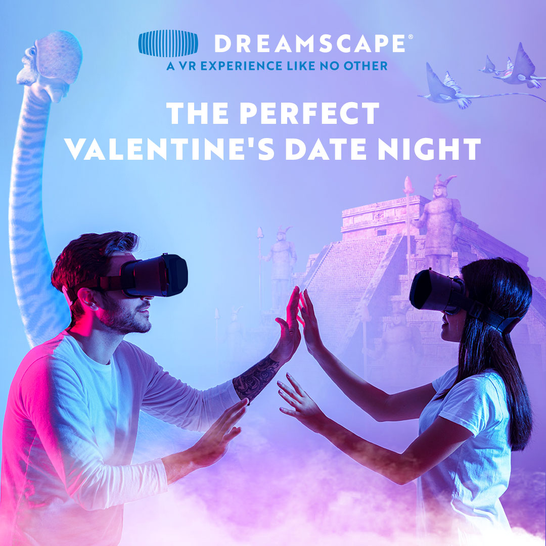 Happy VRalentines's Day! 💘🦕 Whether it's for date night, Galentine's, or a family outing, jump into VR this Valentine's Day and celebrate all forms of love.⁠ #DreamscapeVR #VR #virtualreality