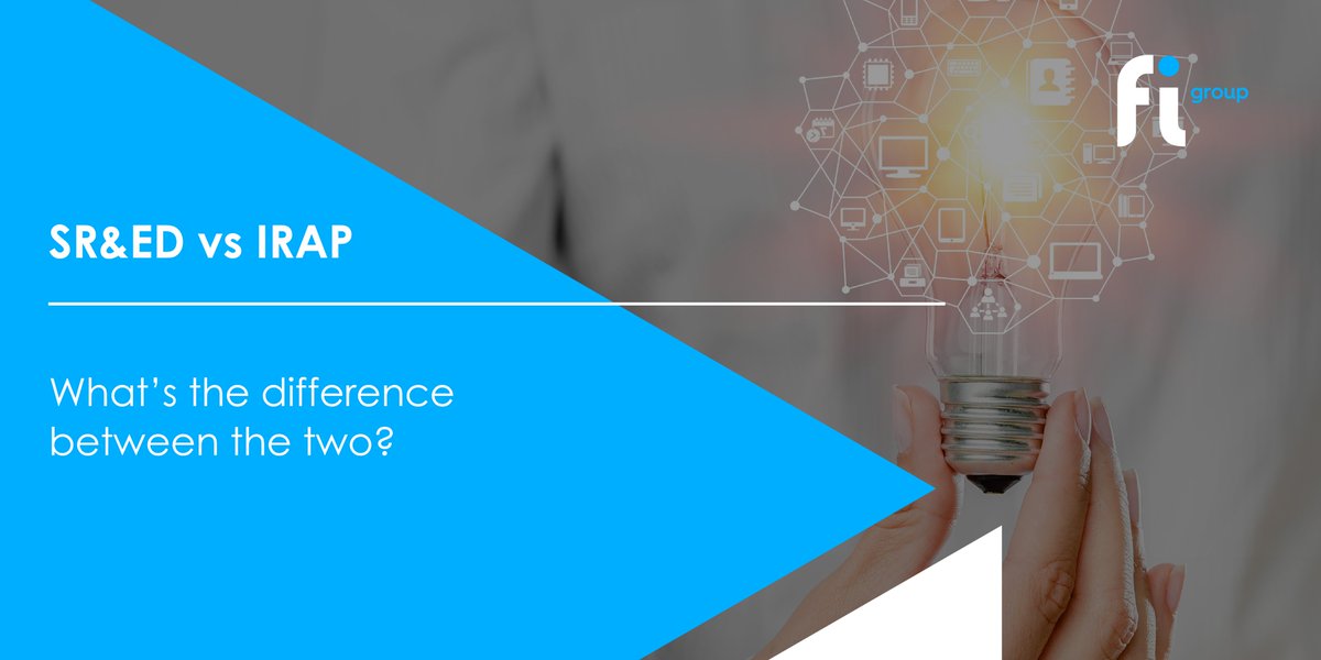The Government of Canada has many programs related to R&amp;D, with the two most popular being the SR&amp;ED and the IRAP.

Although both are programs created to boosting Canada’s innovation system, they are not the same thing.

Discover more in the article👉ca.fi-group.com/en/sred-vs-ira…