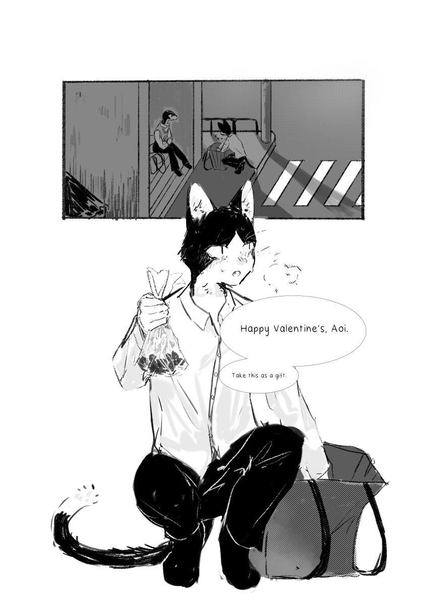 awa_bread's tweet photo. short comic I made for Valentine's day
#monotoneblue https://t.co/0pLgcxKPiD