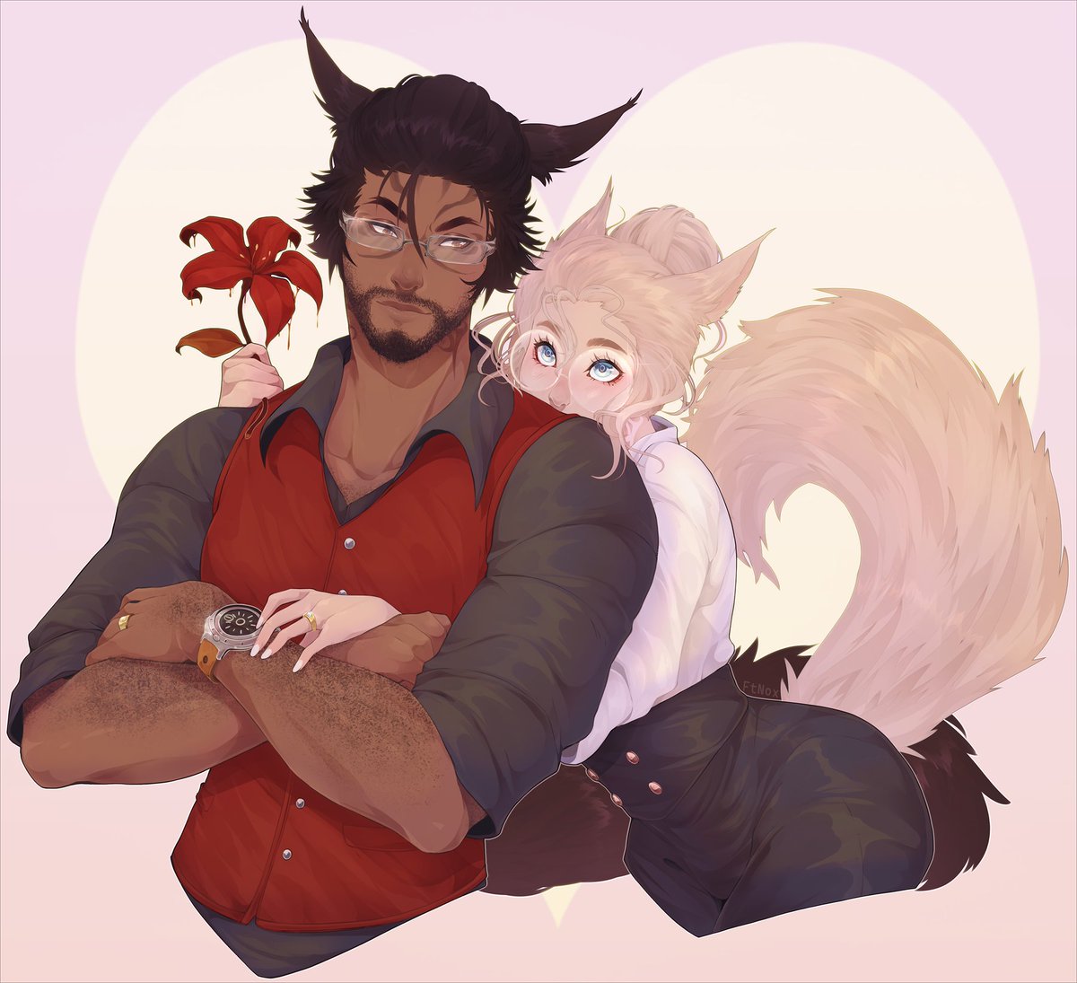 FTNoxy's tweet photo. #FFXIVART 💖💖💖💖💖💖💖 https://t.co/jBk1rgY4U8