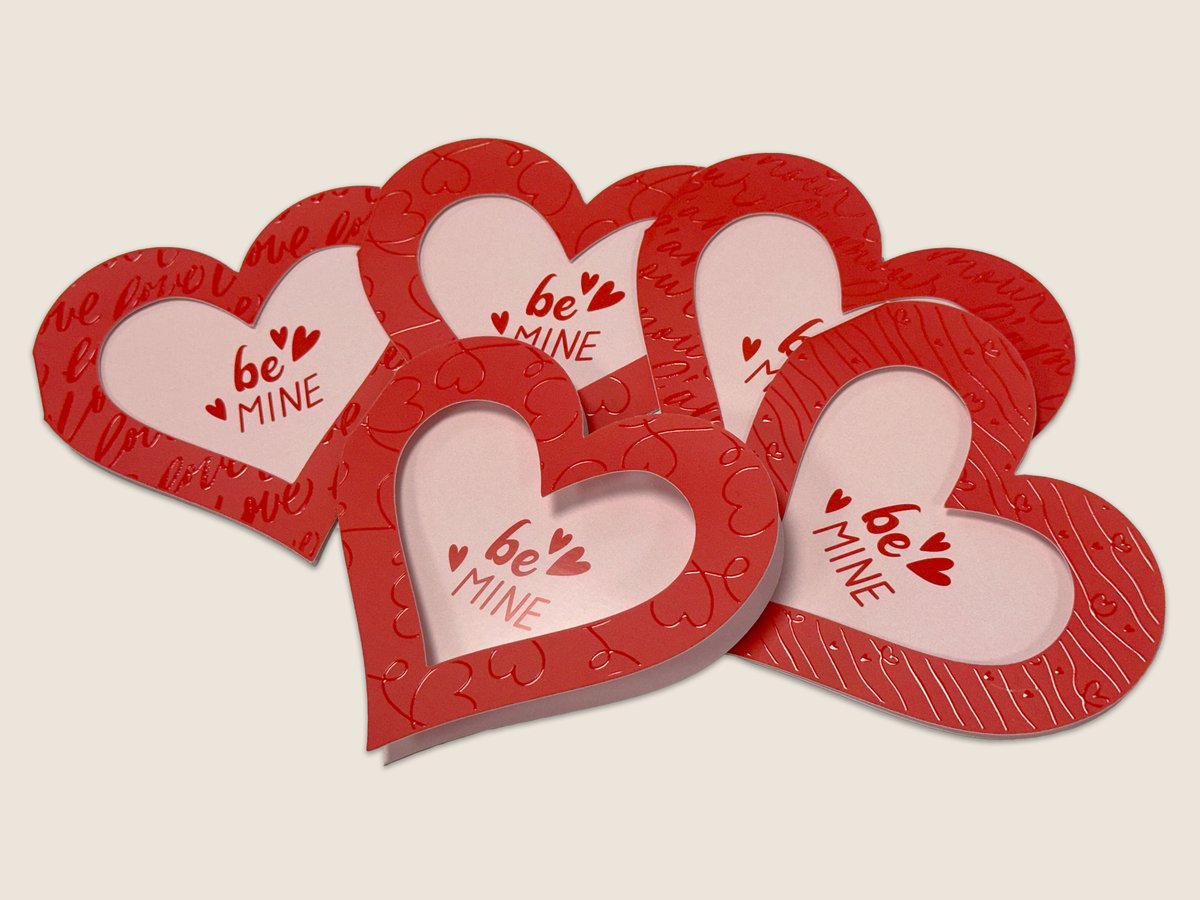 Happy Valentine's Day!
Create custom die cut cards using our Digital Die Cutters and embellish them with our Raised Spot UV Coater to give your custom cut cards texture and shine!

Sending love your way! ❤️