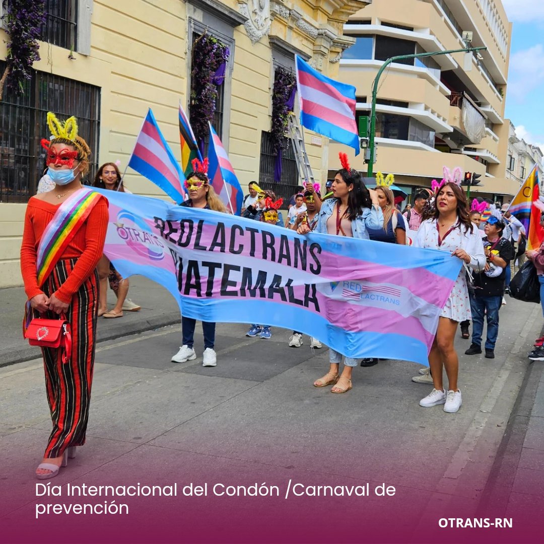 Día Internacional del Condón, con alegría 💫 llevamos un mensaje de prevención para frenar las ITS y el VIH, prevenir embarazos no deseados, y promover los derechos sexuales y reproductivos de las mujeres y las poblaciones LGBTIQ+

#DíaDelCondón
#PrevenciónVIH 
#MujeresTrans