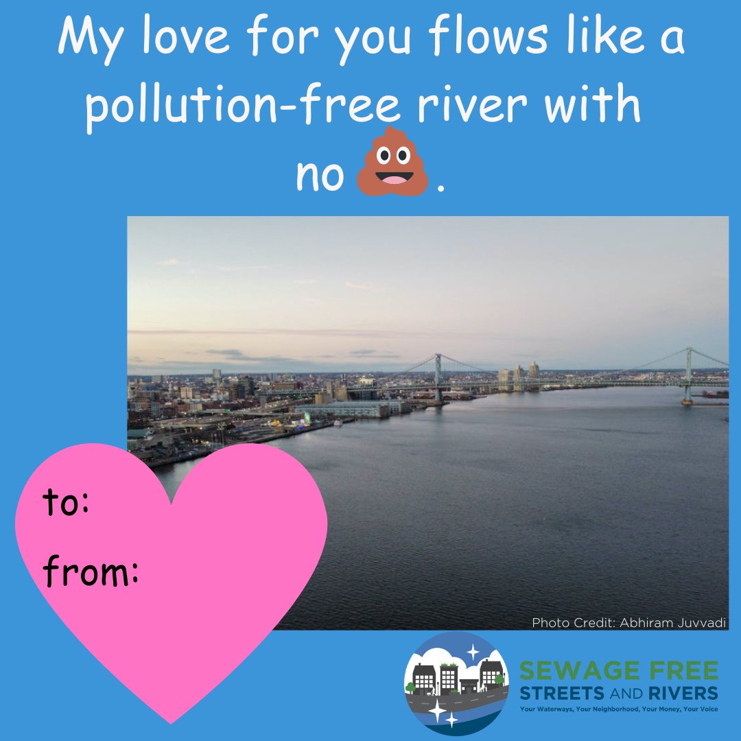 We ♥️ our rivers! Researchers at @WaterCenterPenn made recommendations for improving water quality in the Delaware. SFSR completed comments on the Camden County CSO permits. Protecting the Delaware was a key request. #combinedseweroverflow #valentinesday bit.ly/48nrYf7