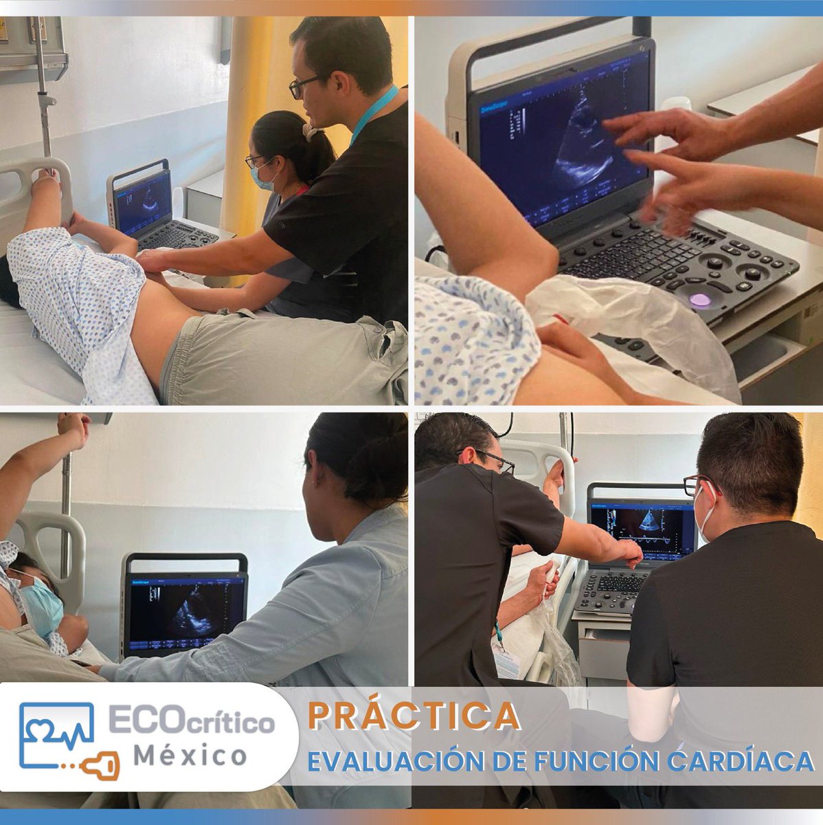 Este fin de semana practicamos la adquisición de imágenes para la evaluación de función cardiaca en el Hospital General “Tláhuac” del ISSSTE @SOME_IC @SISIACOficial @smexcardiologia @AncisssteMx @ISSSTE_mx @KosmosLatAm