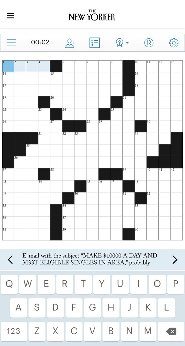 Happy V-Day, my gift to you is ONE WEIRD TRICK BE YOUR OWN BO$$ WITH CROSSVVORD PUZZLE CLICK EASY LINK newyorker.com/puzzles-and-ga…