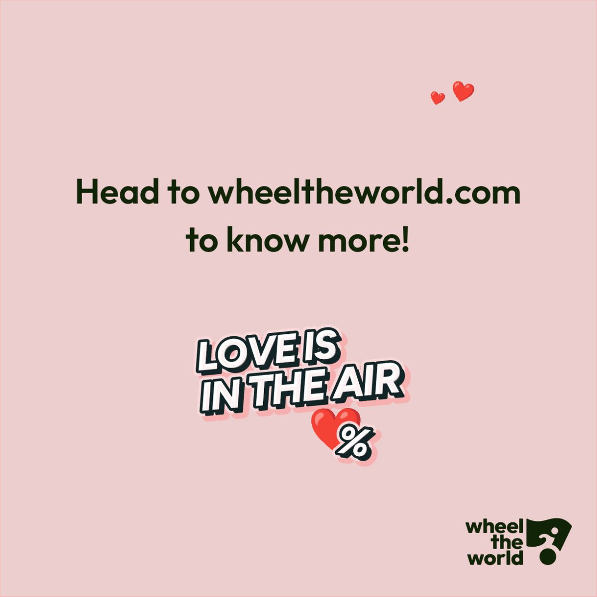 Love is in the air and so is adventure! From Costa Rica, South Africa, to Greece we have amazing, inclusive, group tours available.

Head to our website to reserve your spot today. #ValentinesDay #TravelwithLove #WheeltheWorld