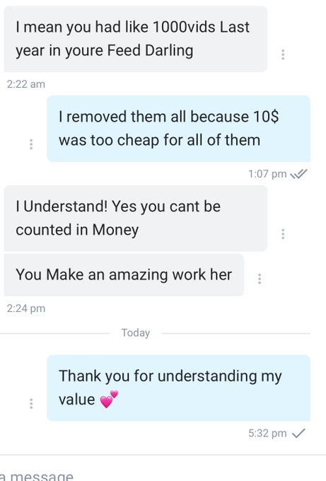 Nice messages from my OF today 💕 https://t.co/ruCZOchzdi