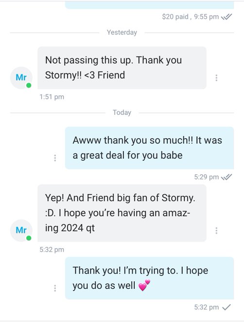 Nice messages from my OF today 💕 https://t.co/ruCZOchzdi