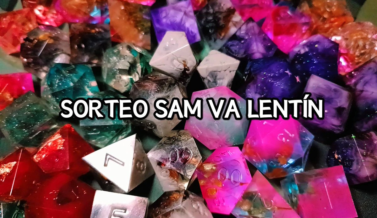 ✨SORTEO✨
Un par de dados sorpresa artesanales para ti y otro par para la persona con la que celebras cada crítico 🩷
Requisitos:
- Seguirme a mí <a href="/HijaDeTabernero/">La hija del tabernero 🎲🏳️‍🌈</a> 
- Dar RT a este tweet
(Sólo para residentes en España)
Termina el 28/02 
¡Mucha suerte!
