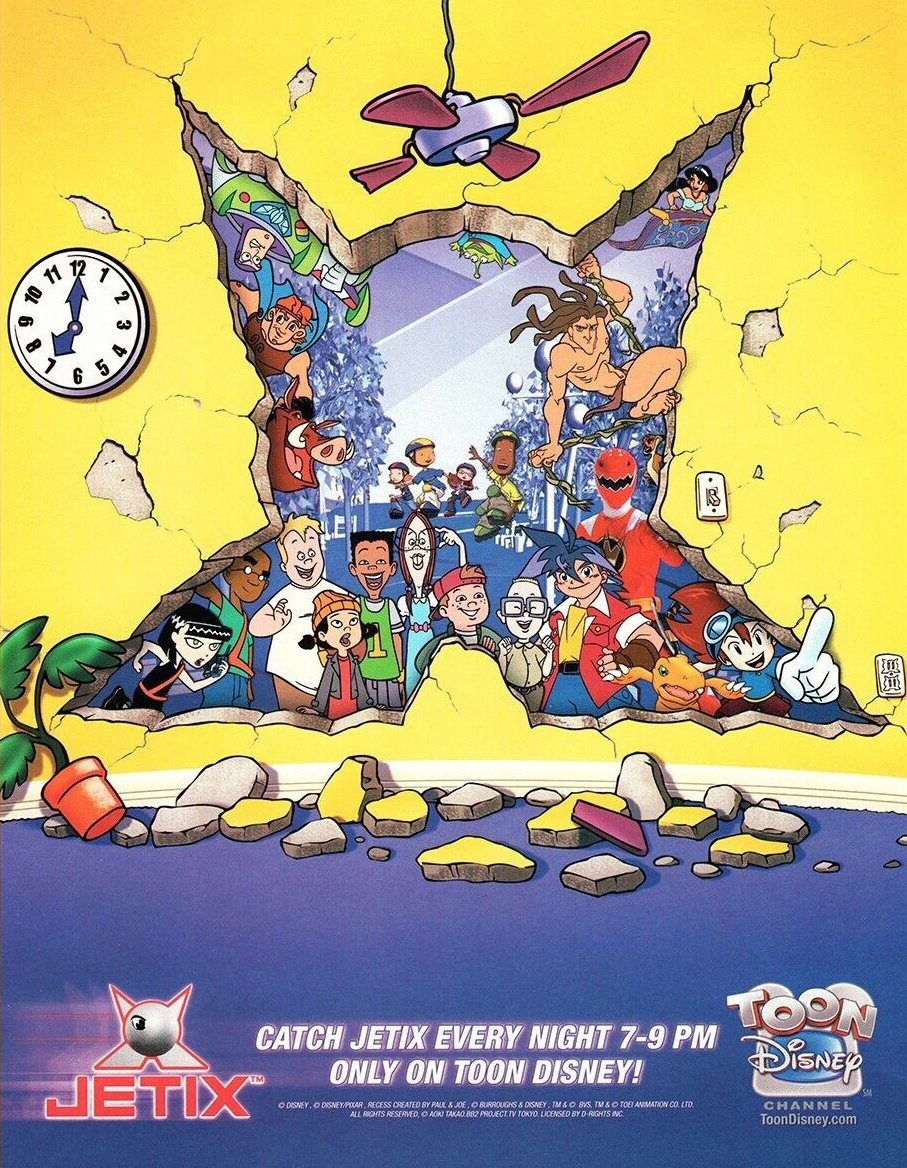 DisneyAPromos's tweet image. 20 years ago today, JETIX launched.