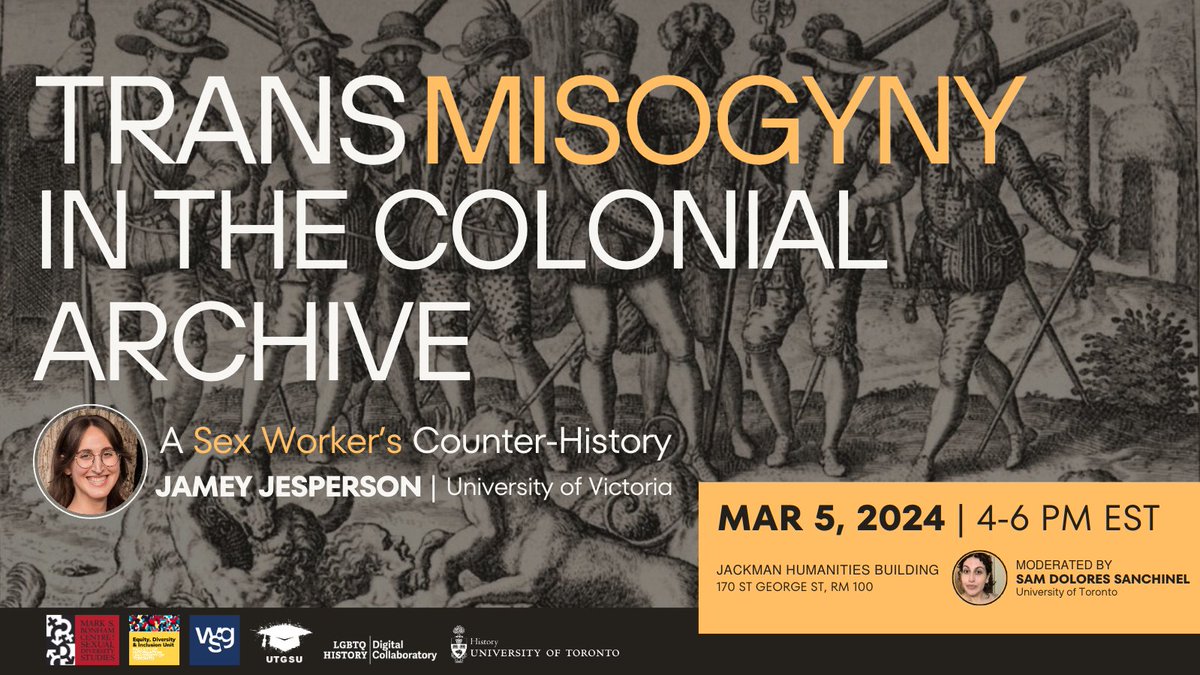 Trans misogyny has a long history, but so does trans world-making. And almost always at its centre, the sex worker 💅

Join me for my (first!) visiting lecture on Tuesday, March 5th at the Uni of Toronto 💘

More here: tinyurl.com/sexworkerscoun…

#histsex #queerhist #transhistory