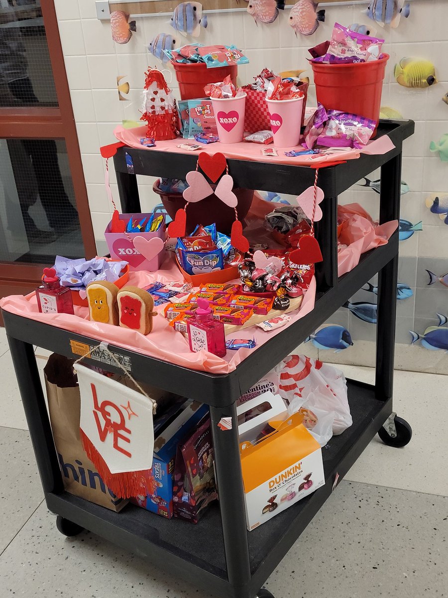 Our awesome <a href="/SPHBulldogs/">Sporting Hill Elem.</a> principal, Mrs. Shaddock, and our awesome PTO always make us feel loved!! #HappyValentinesDay