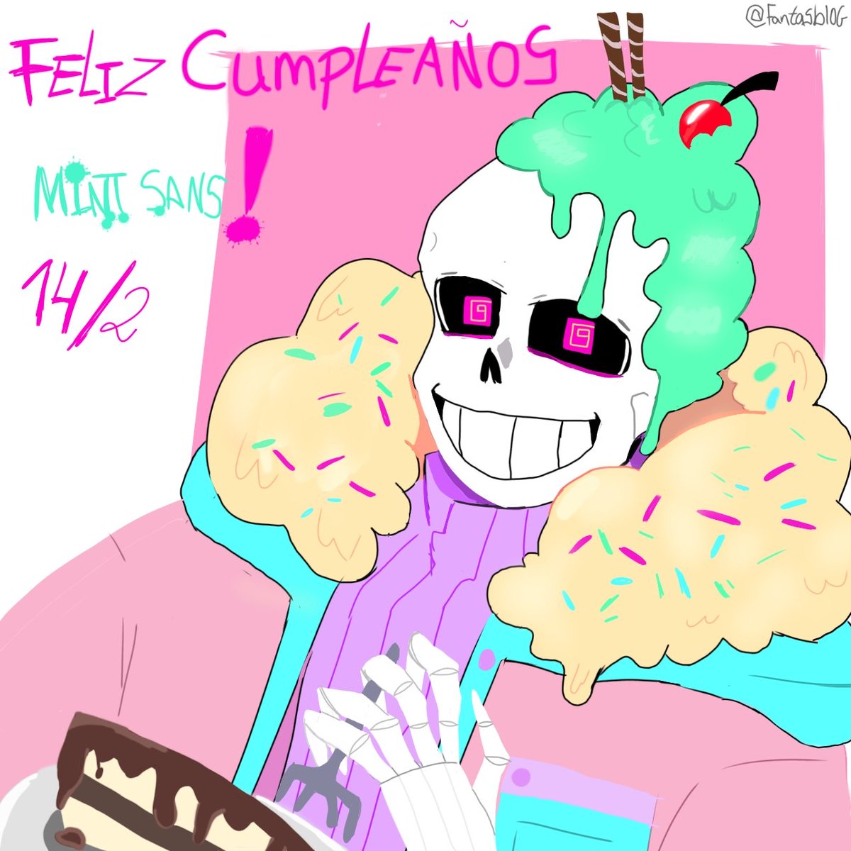 fanta_blog's tweet photo. HAPPY BIRTHDAY MINT!!!! 🍰🍰🍦🎉🎉
FELIZ CUMPLEAÑOS MINT!!🍰🍦🎉

(Left art is English and right art is spanish)

Character and belongs:
-mint sans knows as sweettale!sans belongs to @heisaOwO
.
#undertaleAU  #sansau #UndertaleAU好きさんと繋がりたい
#undertale_AU #utmv #sweettale https://t.co/YPW2BXG9Bo