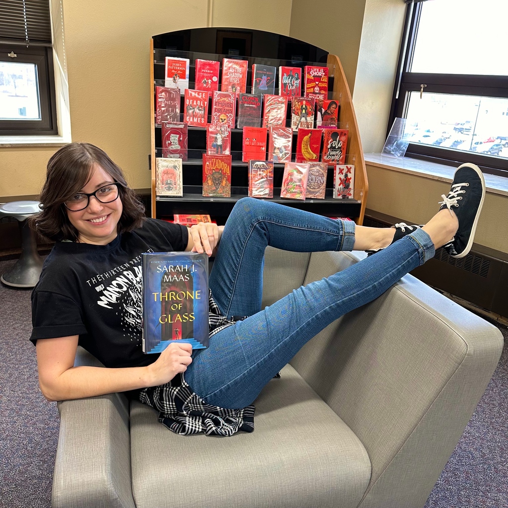 Happy Library Lovers Month! Our #StaffSpotlight book recommendation for February is from Library Assistant Sarah! She chose "Throne of Glass" by Sarah J. Maas.