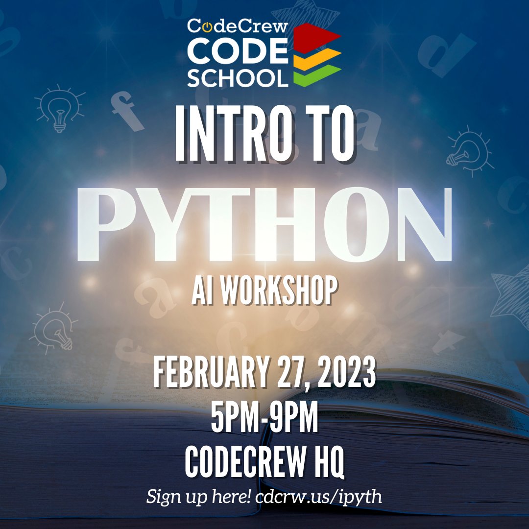 Join us for our exciting Introductory Workshop and dive into the world of Python! 🚀 Discover how to build an application that enables users to query SQL databases using natural language. Sign up now and unlock your tech skills! 💻✨ Register here: cdcrw.us/ipyth