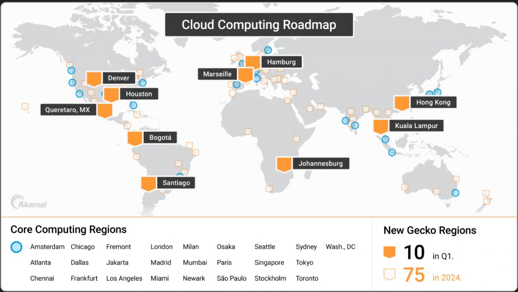 constellationr's tweet photo. .@Akamai launches Gecko, aims to combine cloud compute, edge networks https://t.co/vqaTvMXnm4 Akamai announced plans to embed cloud computing across its edge network via an initiative called Gecko. @ldignan https://t.co/fHd6XMchGj