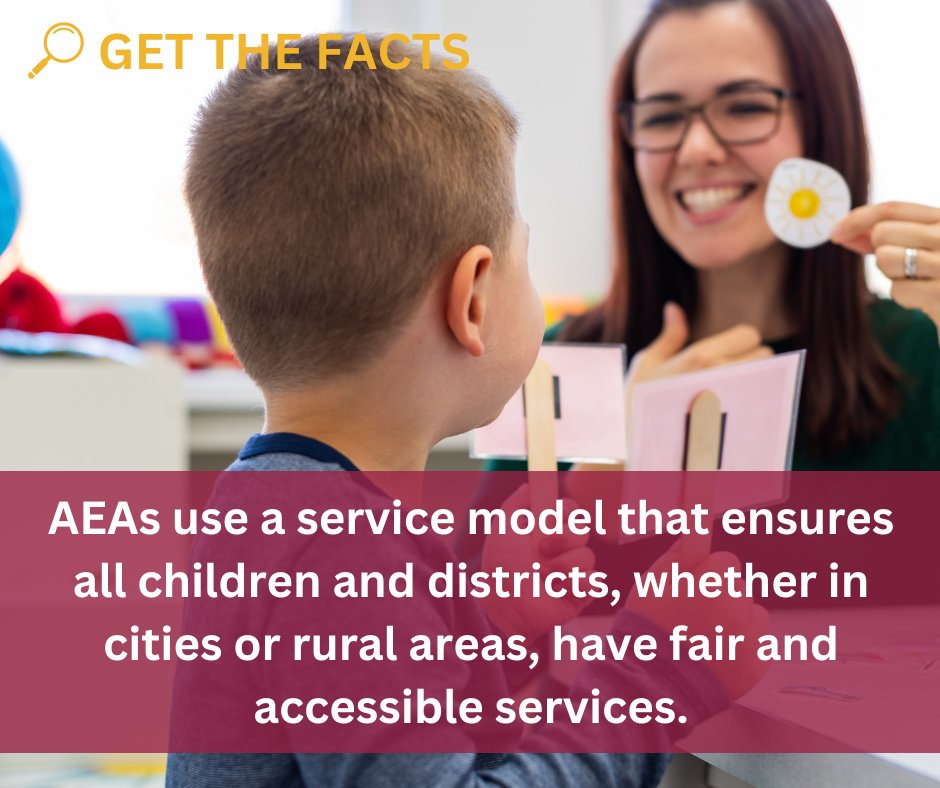 Every child in Iowa, regardless of their location, has access to top-notch AEA services. ow.ly/FcNb50QuU5e