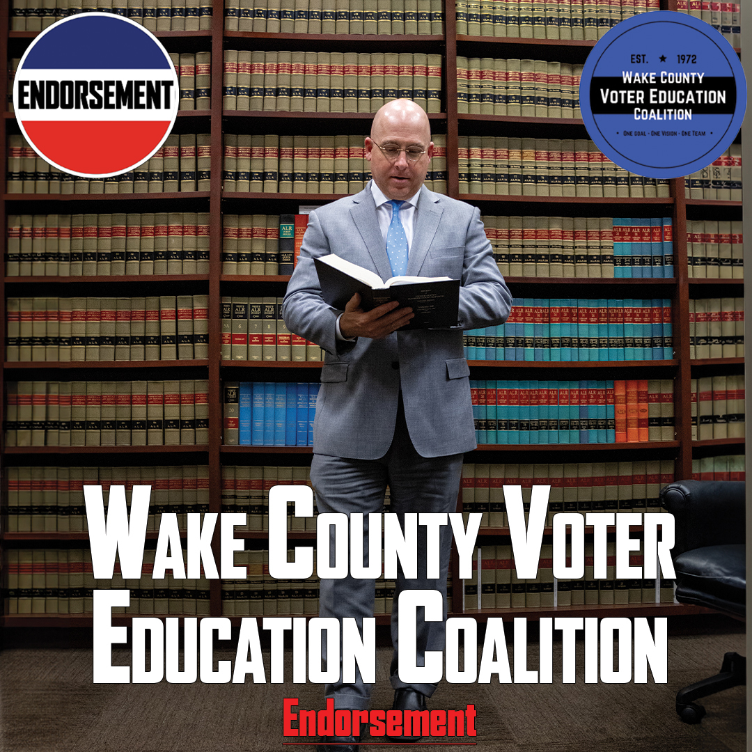 Thank you to the Wake County Voter Education Coalition for their endorsement!