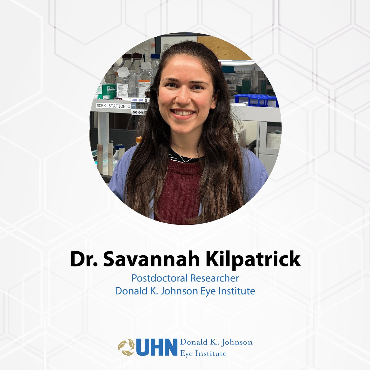 'Research is incredible because you're able to learn something new each day, with the ultimate goal of helping affected patients.' Meet Dr. Savannah Kilpatrick, a Postdoctoral Researcher in Dr. Karun Singh's lab @DKJEI_UHN. Read in our newsletter >> bit.ly/42gvcQh