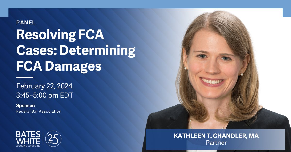 On February 22, Partner Kathleen Chandler will speak on the panel “Resolving FCA [False Claims Act] Cases: Determining FCA Damages,” during the @federalbar’s 2024 Qui Tam Conference. Learn more and register: ow.ly/wCUa50QAowA #beyondexpertsbetterexperience #lifesciences